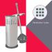 Home Basics Metal Toilet Plunger with Holder - Bathroom Apartment Essentials | Hidden Chrome Combo for Toilet Hideaway Tools - Buy Online on GoSupps.com