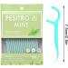 100 Pcs Disposable Dental Floss Picks - Mint Flavor - Portable Interdental Floss Sticks for Effective Tooth Cleaning at Home or On-the-Go - Buy Online on GoSupps.com