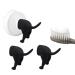 Pooping Dog Butt Toothpaste Topper Dog Pooping Toothpaste Cap Funny Creative Toothpaste Topper for Any Dog Lover (2pcs-Black) (3pcs-Black)