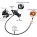 Owfeel DIN Valve Scuba Adapter with Gauge | 4500psi Working Pressure | 22-inch Hose | Ideal for PCP Air Rifle and Paintball | 5/8-18UNF Threads - Buy Online on GoSupps.com