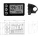 S866 Electric Bicycle LCD Display Meter - 24V 36V 48V E-Bike Control Panel with Waterproof Plug and UART Communication Protocol - Buy Online on GoSupps.com