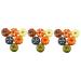 ABOOFAN 18 Pcs Statue Decor Flash Suit Artificial Mini Pumpkins Halloween Decor Painted Pumpkins Cat Jack o Lantern Pumkin Figure Pumpkin Decor Miniture Decoration Fake Fruit Set