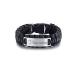 Free Custom Engraving Medical Alert ID Paracord Bracelets Allergy Awareness Bracelet Bangle for Men Outdoors Activities Emergency Life Saver 9 Inches Black