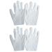 Meiyea 2 Pairs Adult Short White Cotton Gloves for Formal Wear Soft Moisturising Hand Gloves Jewellery or Photo Handling Banquets Parade White Gloves Tuxedo Glove Forms Police Bands