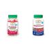 Jamieson Extra Strength Probiotic Gummies 30 Gummies & Magnesium Gummies - Cranberry Grape Flavour 60 Count (Pack of 1) Nutritional Supplement+ Gummies - Cranberry