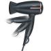 Beurer Style Pro HC25 Travel Hair Dryer Lightweight Portable Hairdryer Dual Voltage 110-120/220-240 V (1200/1600 Watts)For Worldwide Use Ion Function & Overheat Protection Gold black