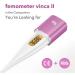 Intelligent Basal Thermometer for Ovulation & Fertility Tracking | Backlit LED Screen & App | femometer Vinca II Purple - Buy Online on GoSupps.com