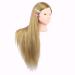 26 Mannequin Head with 50% Real Brown Hair | Long Straight Synthetic Hair | Cosmetology Training Head Doll with Clamp Stand | No Makeup 27 - Buy Online on GoSupps.com