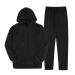 Hanxiulin men's training suit leisure suit men casual long sleeves sports jacket pants men training suit sports pants and training jacket black m