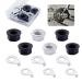 YINARONG VCCGY Bicycle Hub Flanged Axle Nut and Safety Washer Kit, 3 Size for Front and Back Bike Wheel