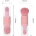 Foundation Makeup Brush Double-ended Makeup Brush Mixing Liquid Powder Concealer Makeup Blush Brush (Brown+Pink) - Buy Online on GoSupps.com