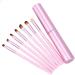 Allayu 7 Pieces/Set Woman Girl Portable Makeup Brush with Handle Powder Beauty Make Up Brushes Eyebrow Tool Professional - Buy Online on GoSupps.com