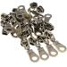 5 Yards Metallic Nylon Coil Zippers with Antique Brass Teeth and Pulls Sliders - DIY Sewing Crafts - SHUNLI Antique Brass-Black - Buy Online on GoSupps.com