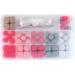 Rayher 14860258 Silicone Beads Assorted - Pink Light Grey White | 61 Pieces Set with Threading Cord | Sweat & Saliva Resistant | Perfect for Jewelry Making - Buy Online on GoSupps.com