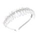 Crystal Quartz Rhinestone Tiara Headband for Women - Clear Mermaid Crown for Bride, Wedding Parties - Buy Online on GoSupps.com