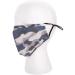 Miamica Fashion Cloth Face Mask with Nose Wire, Double Layer Cotton, Adjustable Ear Straps, Inner Pocket - Camo/Grey/Black Grey Camo - Buy Online on GoSupps.com