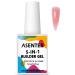 ASENTER 5 in 1 Builder Gels 15ML in a Bottle Clear Nude Pink Rubber Gel Nails Extension Gel Base Gel Nail Strengthener Hard Gel UV/LED Gel Nail Polish Gel for Broken Nails Repair