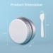 Flintronic 24-Pack 5ml Aluminum Empty Jars with Spoon & Labels - Travel Pots for Mini Candles & Cosmetics - Silver - Buy Online on GoSupps.com