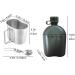 BeGrit Military Canteen Kit with Aluminum Cup, Cover, and Foldable Spoon Fork - 1 Quart Army Canteen Set for Hiking and Camping - Buy Online on GoSupps.com