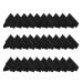 Pokinge 30 Pcs Microfiber Cleaning Cloths Soft Eyeglass Cleaning Cloth Black Square Lens Cleaner Screen Wipe Cloth for Computer Mobile Phone