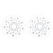 Ciieeo Rhinestone Nipple Covers Stickers: 1 Pair Glitter Sequins Pasties Sticky Boobs Bra Breast Petals Tattoo Nipple Tape Reusable Temporary Tattoos for Women Girls White