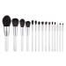 DFHBFG Beauty Tools Blush Set Brush Silver 15 Ink Pattern Makeup Brush Set 1 D