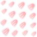 ZSPERKLA 24 PCS White Press on Nails Almond Fake Nails Medium Full Cover False Nails with Nail Glue Stick on Nails for Women Girls - Buy Online on GoSupps.com