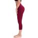 HLTPRO Women's Leggings with Pockets | High Waist Tummy Control Yoga Pants for Workout | Red XX-Large - Buy Online on GoSupps.com