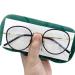 Fuqinqingoz Cute reading glasses anti-blue light computer reader anti-eyes glasses lat-light levels for women/men (color: C1 size: +350) +350 C1