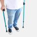 Forearm Crutches Adjustable Elderly Crutches Forearm Crutch Elbow Crutches Foldable Ultralight Aluminum Assistance Double Adjustable with Comfy Handle 1PCS Lightweight Prosperous - Buy Online on GoSupps.com
