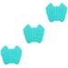 Minkissy 3 STK foot brush made of silicone massage pads for the back foot cleaner Pad Shower Foot Massage Scrubber Silicone Schrubber Shower Foot brush mat slipproof brush pebblel foot sole 34x30cmx3pcs bluex3st