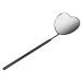 Mirror for Eyelash Heart Shaped Lash Mirror Detachable Mirror for Lash Extension Supplies Professional Portable Stainless Steel Makeup Eyelash Mirror for Lash Extension(Black)