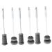 Solust 6 STK pacifier cleaner glass cleaning brush bottle brush with long handle kettle bottle brush cleaner baby bottle brush cup rotating white 1 piece (1 Pack) as shown x 3 pieces