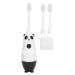 Sonic Electric Toothbrush Soft Hair Panda Pattern Kids Electric Toothbrush with 3 Replacement Brush Heads 12000 Times/Min