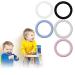 20PCS Soft Baby Pacifier Holder Rings - Transparent Pacifier O-Rings for Baby Shower Gifts - International Shipping Available - Buy Online on GoSupps.com