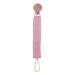 Luojuny Schnuller Leine Universal Schnuller holder soft fabric baby pacifier clip long -lived infant pacifier holder teeth toys clip pink