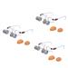 Gleavi 3 STK Device for eye mopics Tool Relief Eye Massager Eye Massage Glasses A sunglasses Eye walnut moxibusion Warm Moxibus Household Product Weißx3Stk 17.5x14.5cmx3PCs