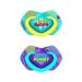 Canpol babies silicone pacifiers 2 pieces (18 m+ Neon Love Boy)