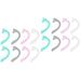 Healeved 8 pairs transparent facial mask Adjustable ear hooks anti-face cover ear cable ear extensions mouth mask cable hook mask accessories mask accessories ear clip hook 1 piece (1 Pack) Different colors x 2 pieces