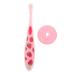 Gatuida 4 piece toothbrush baby accessories travel toys for babies baby accessory baby care progressive detergent cleaning brush travel silicone in food quality pink