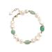 2pcs Fashion Bangle for Friends Decorative Bracelets Green Aventurine Bracelet Jewelry Wrist 19X1cm Green