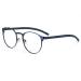 JHDXL reading glasses stylish computer readers with spring hinges facilitate blurred vision remain clear and enlarge the view (color: blue size: +1) +1 blue