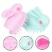 Kisangel 8 Pcs Rabbit Head Scrubber Stimulation Massage Hair Brushes - Silicone Baby Scalp Massager Shampoo with Handle for Cleaning - Adorable Design - 6.7X6CMx4pcs - Buy Online on GoSupps.com