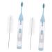 Healvian 2st toothbrush travel toothbrush folding toothbrush cleaning brush manual toothbrush foldable design toothbrush to branch travel