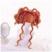 70cm Long Orange Curly Lolita Wig | Heat Resistant Synthetic Hair Cosplay & Halloween Wig + Cap | Harajuku Style - Buy Online on GoSupps.com