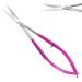 Facial Hair Scissors-Eyebrow Trimmer-Grooming Scissors for Eyebrow Shaping Ear Nose Nostril Hair & Moustache (Pink Straight)