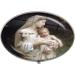 Virgin Mary and Baby Jesus Christian Blessed Mother Religious Glass Art Photo Box - Charm Pill Box - Glass Candy Box 40 Silver