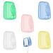 Zelhyeuu 5 piece toothbrush protective cover portable toothbrush head protective cover for trips toothbrush protective cover toothbrush cover caps for travel at home camping and school