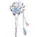 Chinese Hair Stick Metal Vintage Hair Sticks with Tassel Elegant Shiny Rhinestone Hair Accessories Hair Styling Accessories Chinese Style Hair Sticks for Decorative Hair Solid Hairstyle for Women