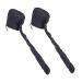 PLAFOPE 2pcs Dry Hair Cap Portable Hair Salon Heat Cap Adjustable Hooded Bonnet Heat Cap for Hair 190t Black